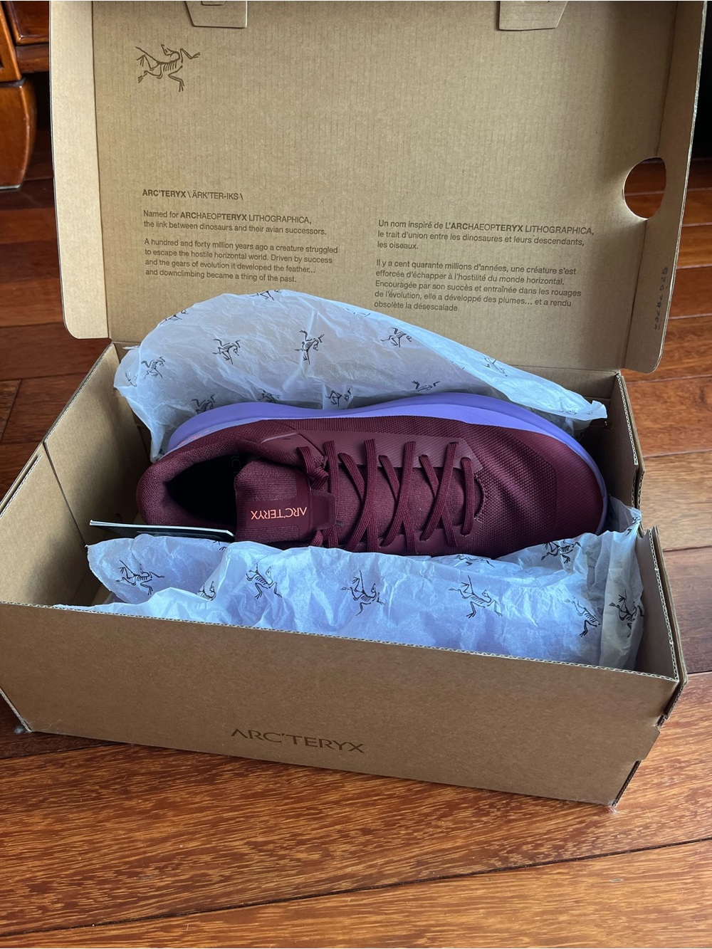 Arc'teryx Women's Trail Shoe - Burgundy and Purple - Picture 3 of 4
